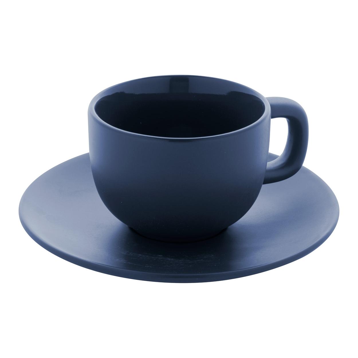 Set cești capuccino Caturra Plus albastru închis