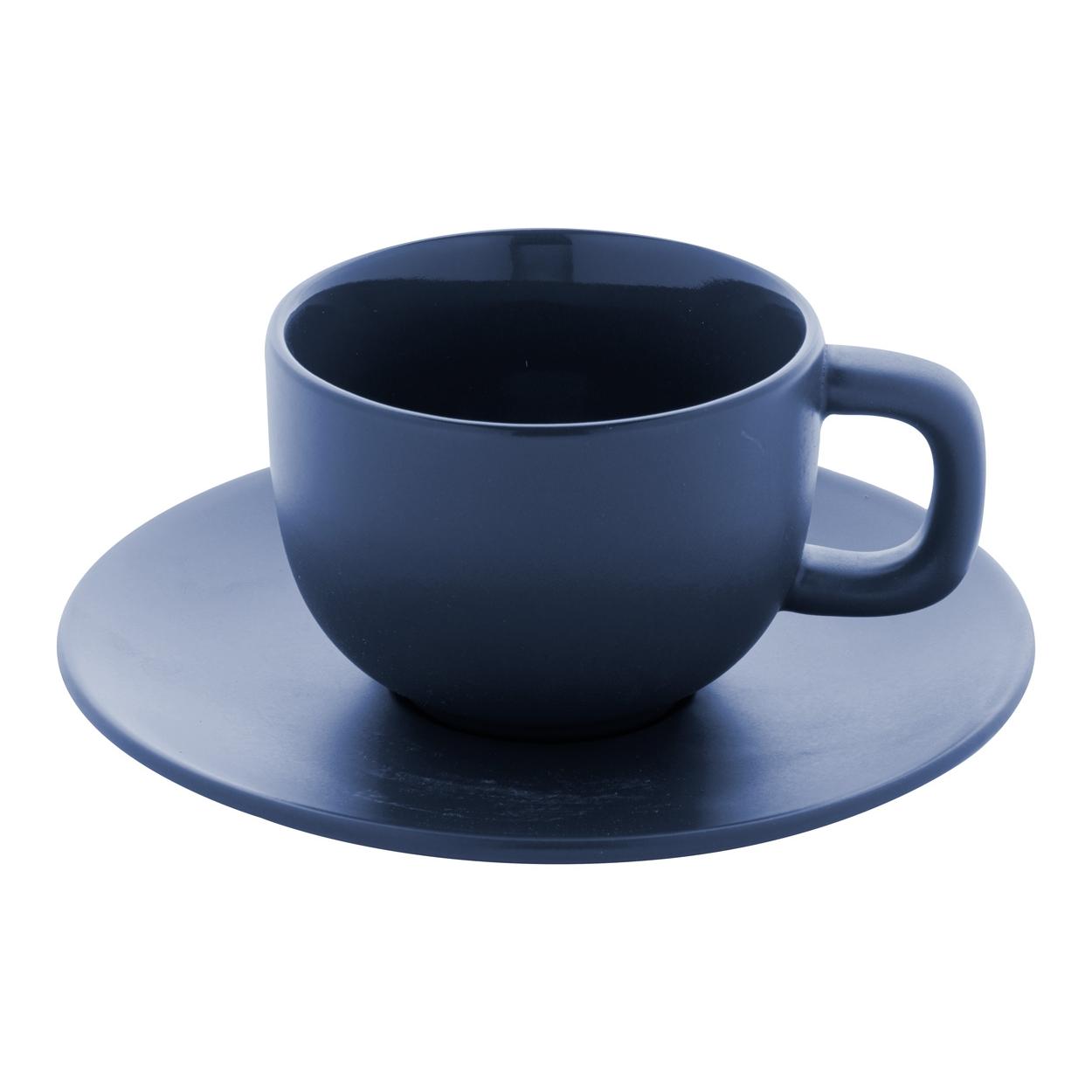 Set cești capuccino Caturra Plus albastru închis