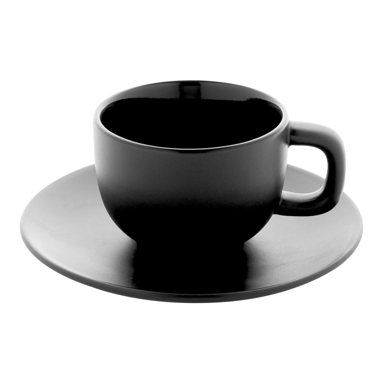 Set cești capuccino Caturra Plus Negru