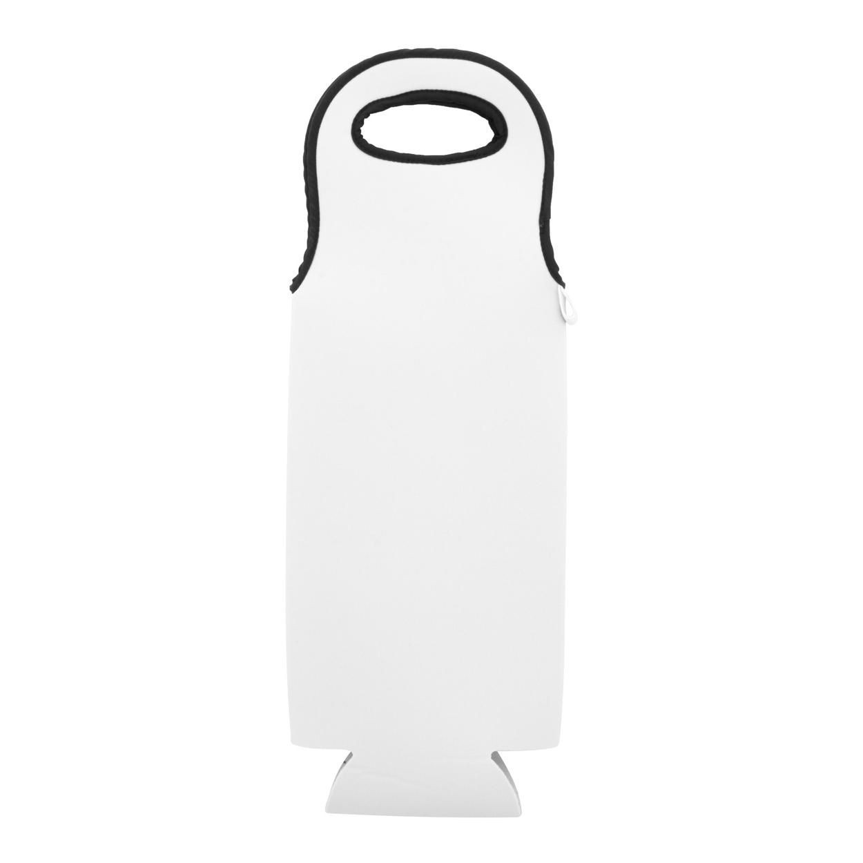 Geantă pentru sticlă de vin, personalizată, RPET VinoBag Negru