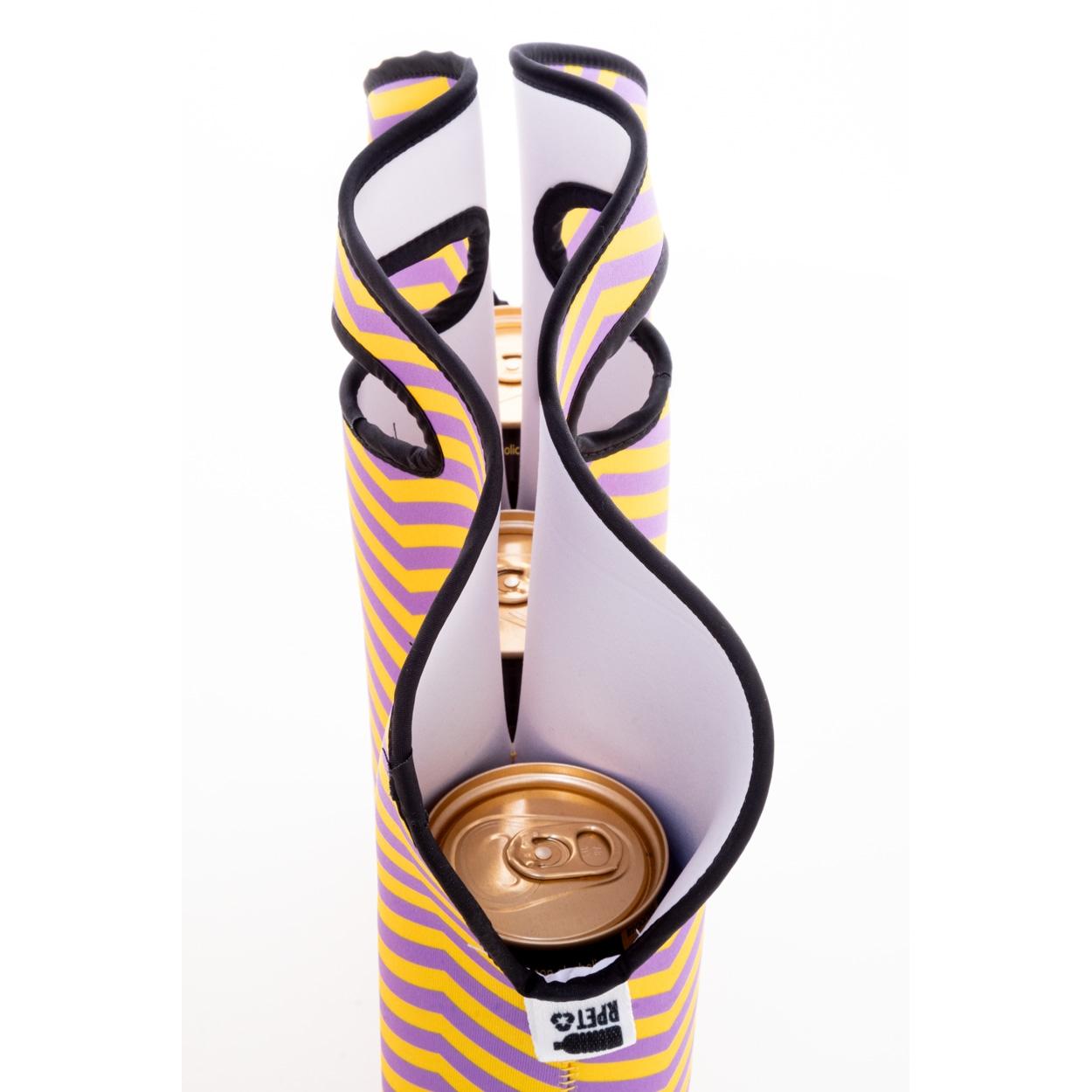 Geantă pentru sticle de bere, personalizată, RPET PivoBag Negru