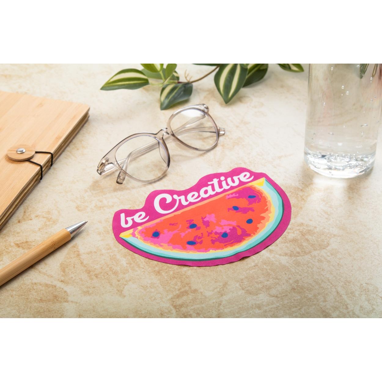 Lavetă ochelari personalizată, casă CreaClean RPET Alb