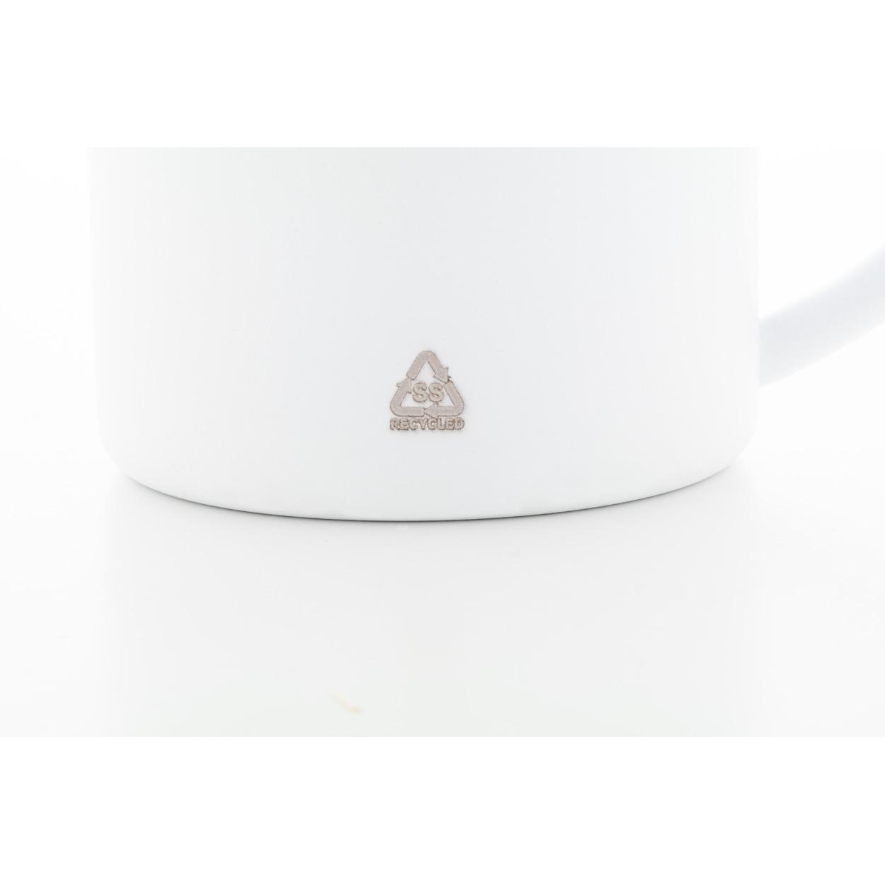 Cană din oțel inoxidabil reciclat Hossa Alb