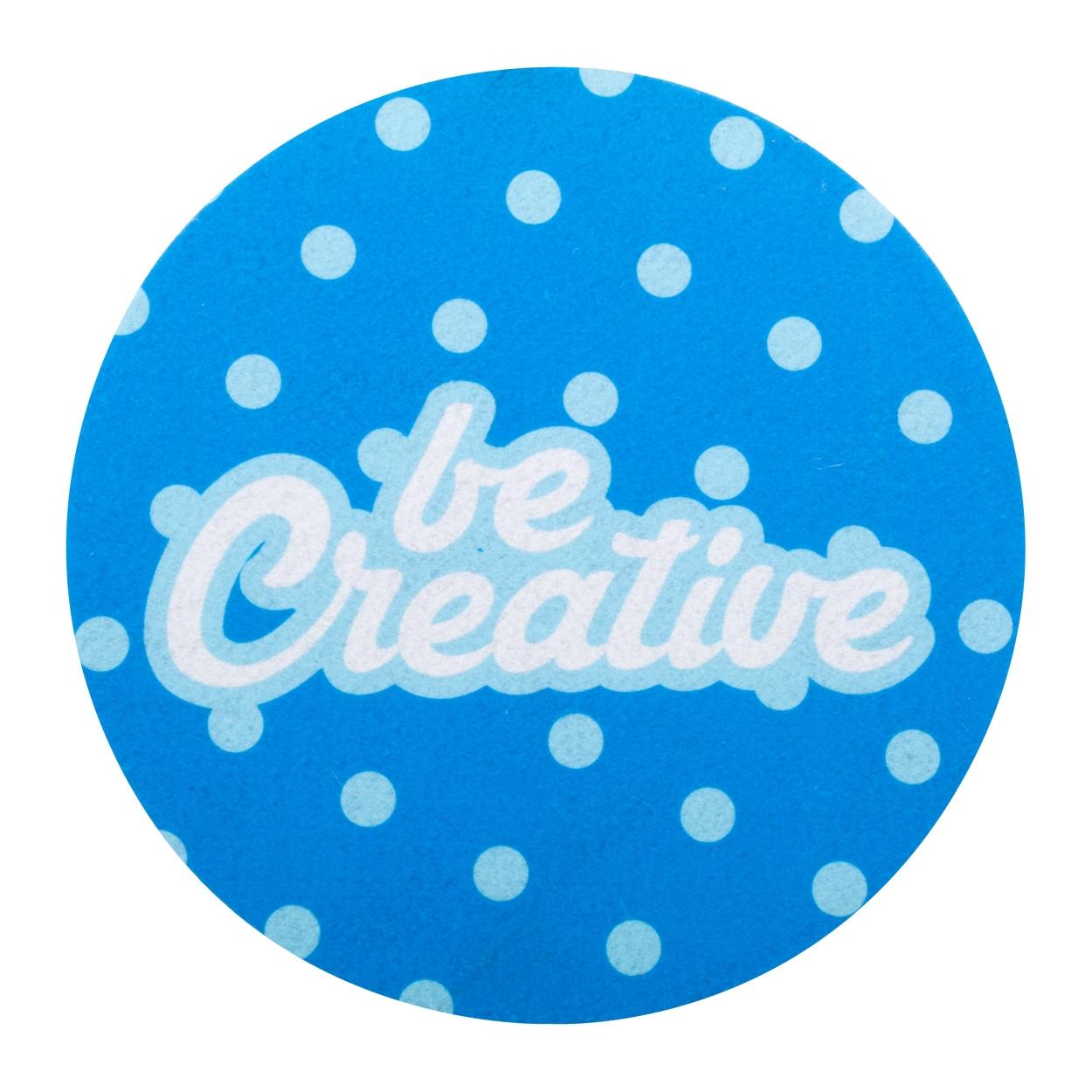 Mousepad RPET CreaFelt Cursor Round Alb