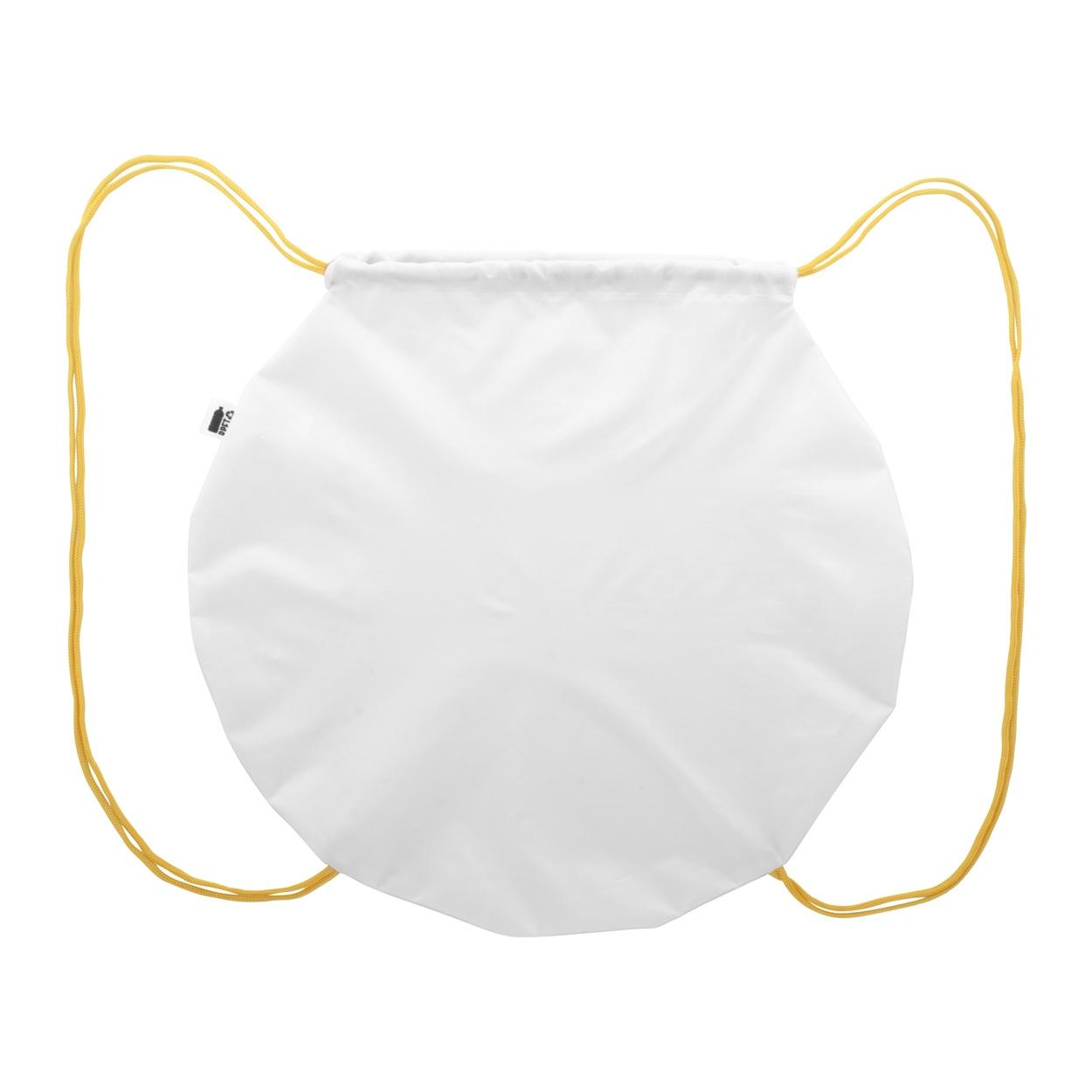 Rucsac cu șnur, personalizat, RPET CreaDraw Circle Galben