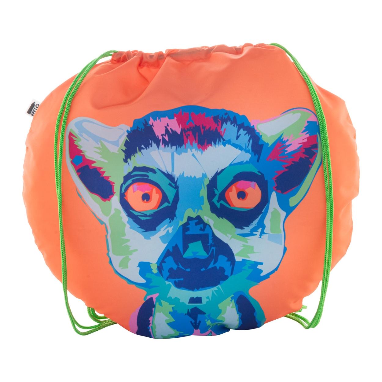 Rucsac cu șnur, personalizat, RPET CreaDraw Circle Verde