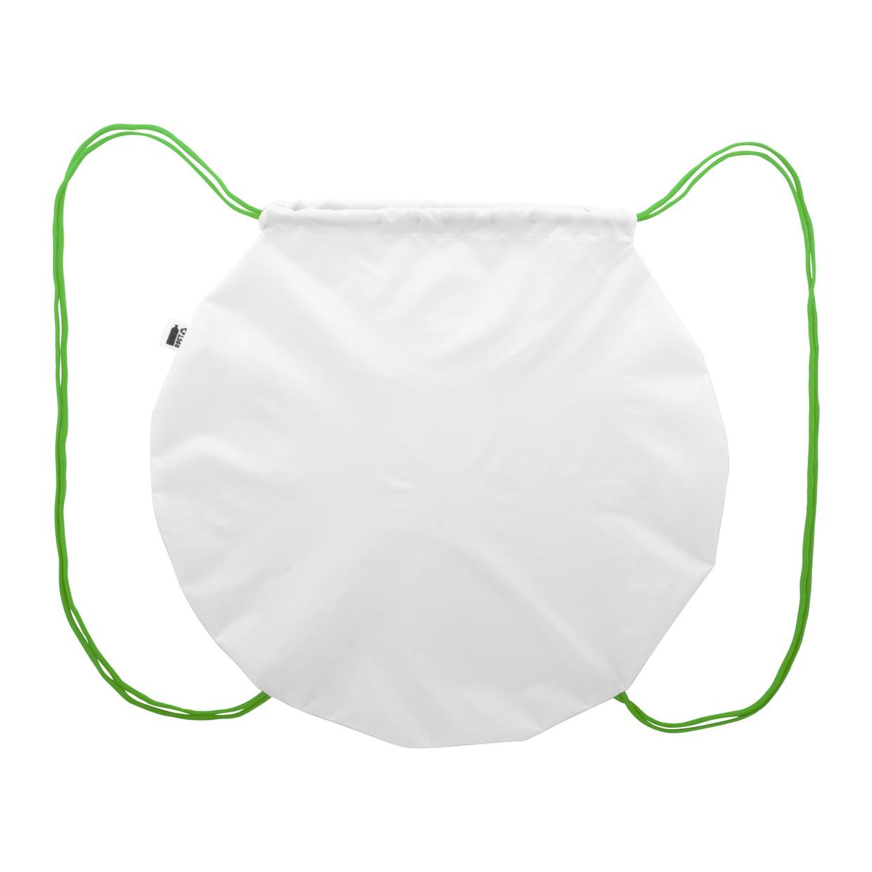 Rucsac cu șnur, personalizat, RPET CreaDraw Circle Verde