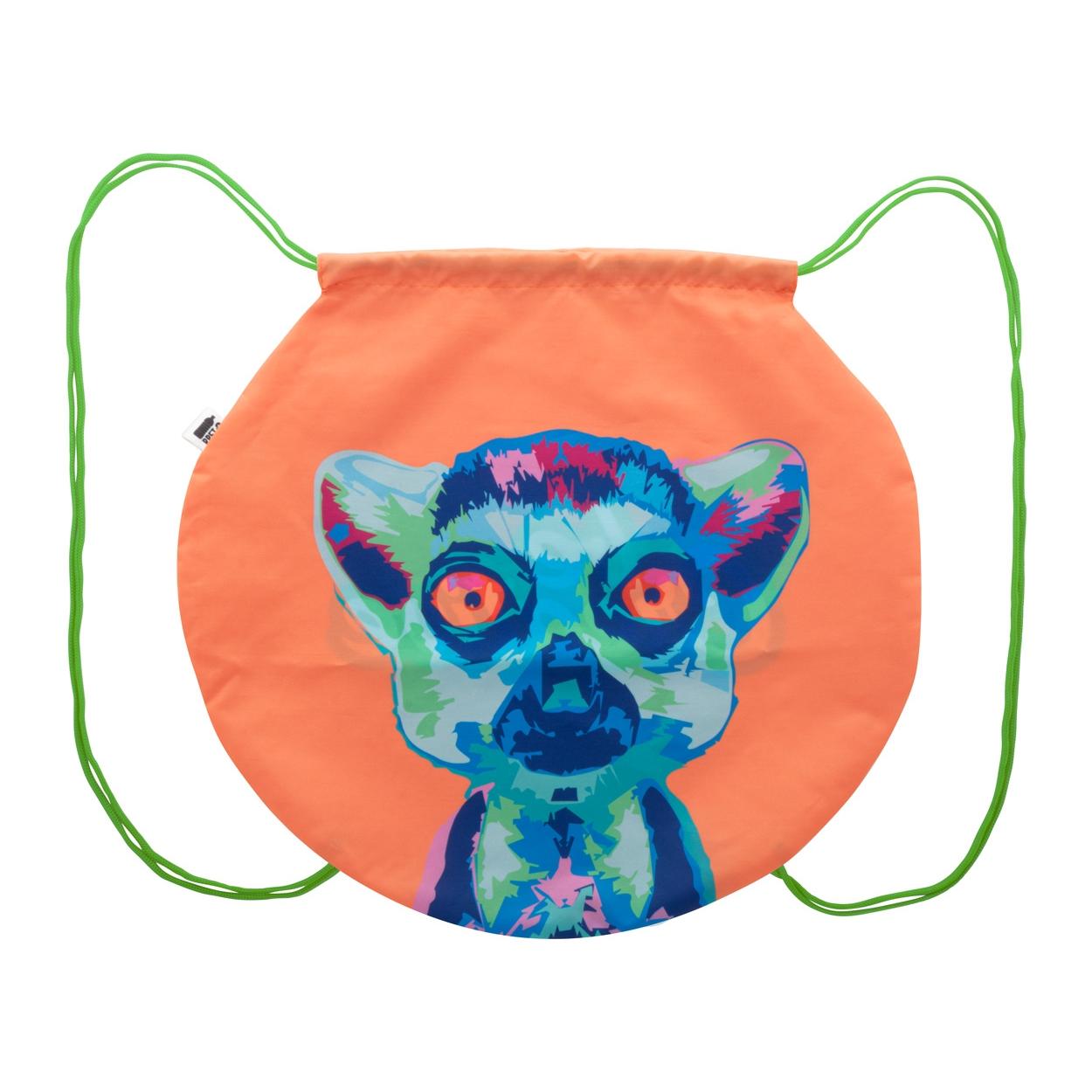 Rucsac cu șnur, personalizat, RPET CreaDraw Circle Verde