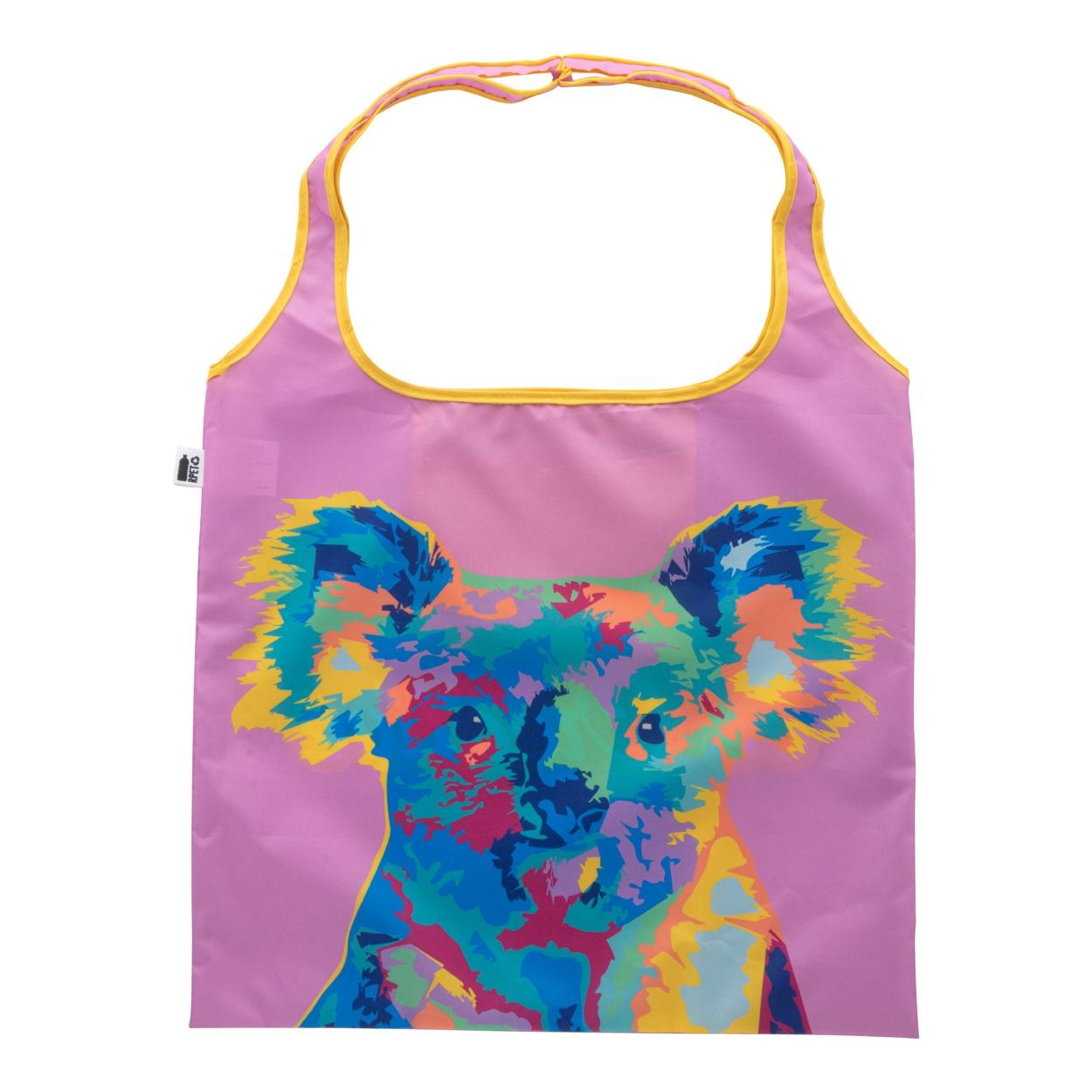 Sacoșă de cumpărături, personalizată, RPET SuboShop Fold II Alb