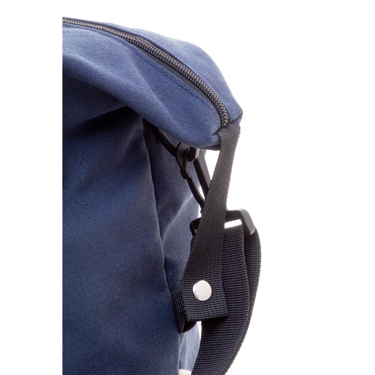 Geantă de voiaj din pânză reciclat Rebyss Travel albastru închis