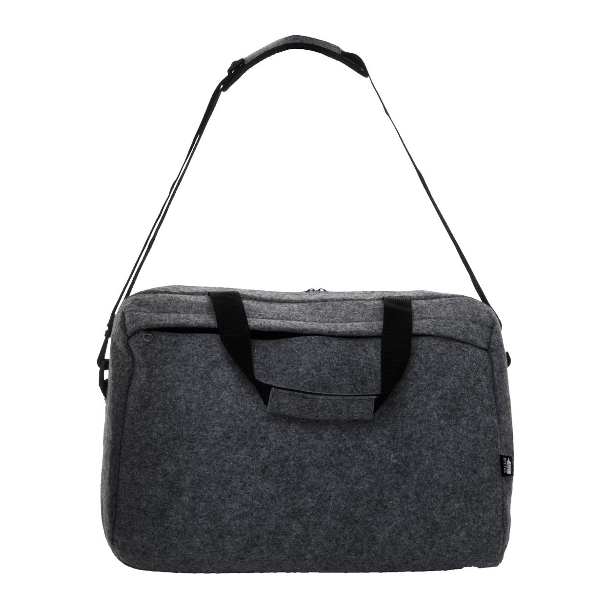 Geantă pentru documente din pâslă RPET Refelt Docu gri închis