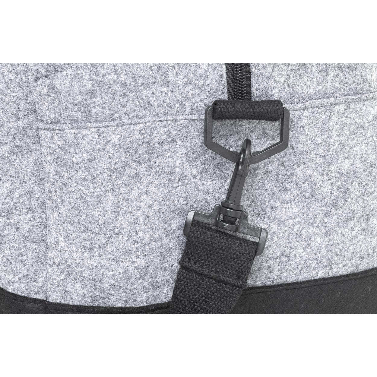 Geantă sport din pâslă RPET Refelt Travel gri