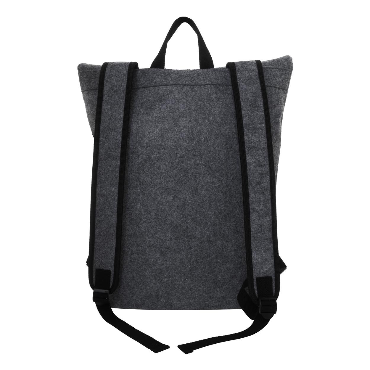 Rucsac pâslă RPET Refelt Roll gri închis