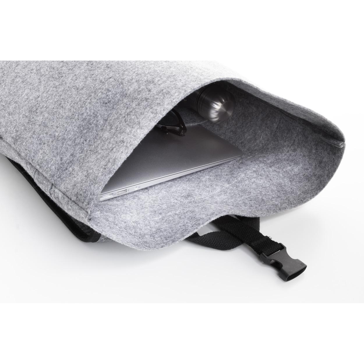 Rucsac pâslă RPET Refelt Roll gri