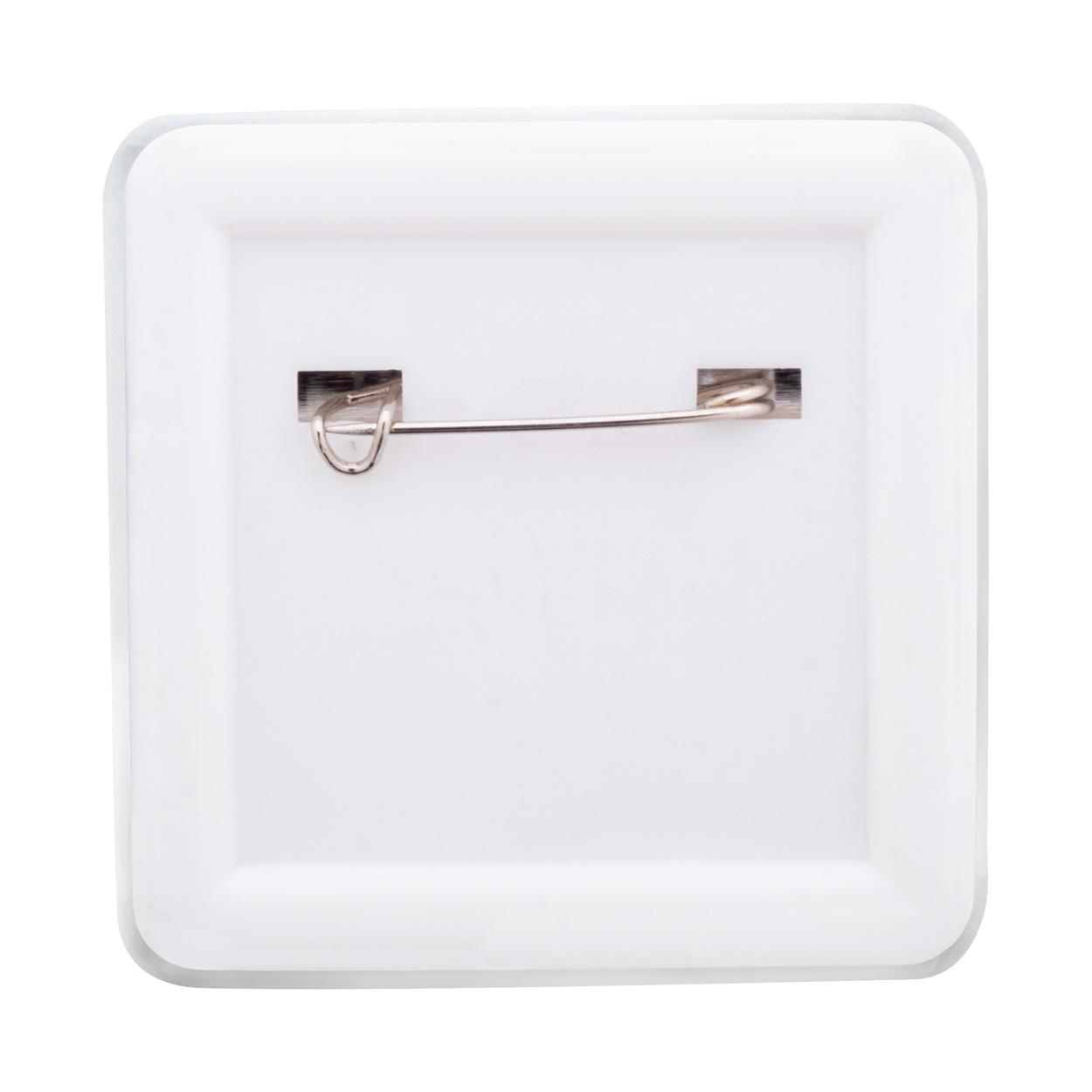 Insignă SquareBadge Maxi Alb