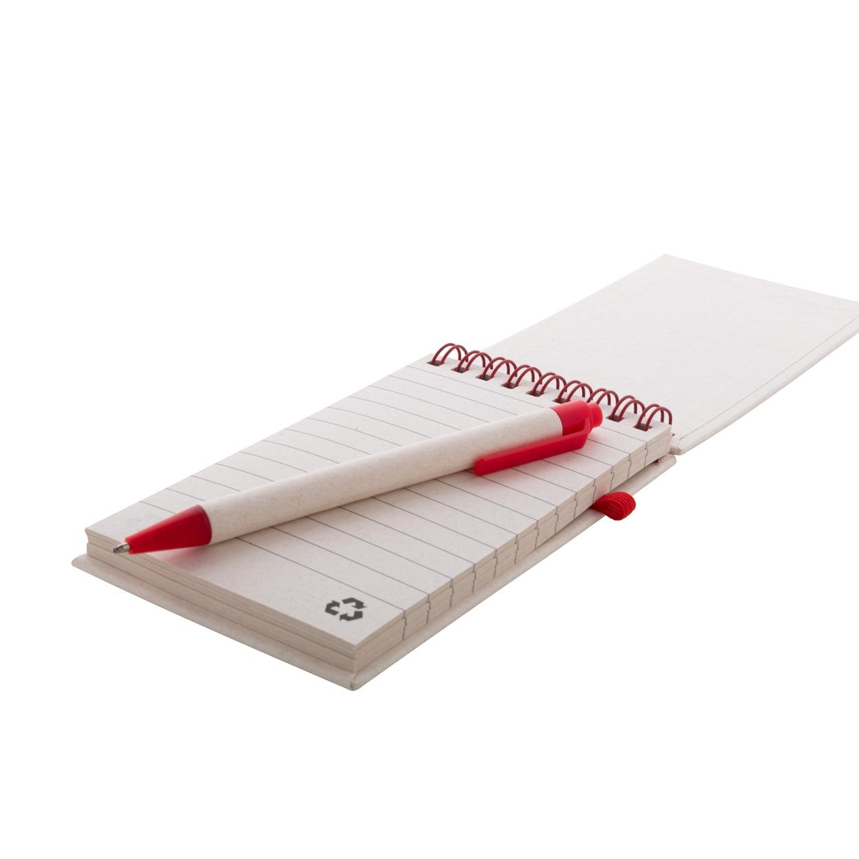 Agendă din carton reciclat al cutiilor de lapte Relact Jot Roșu