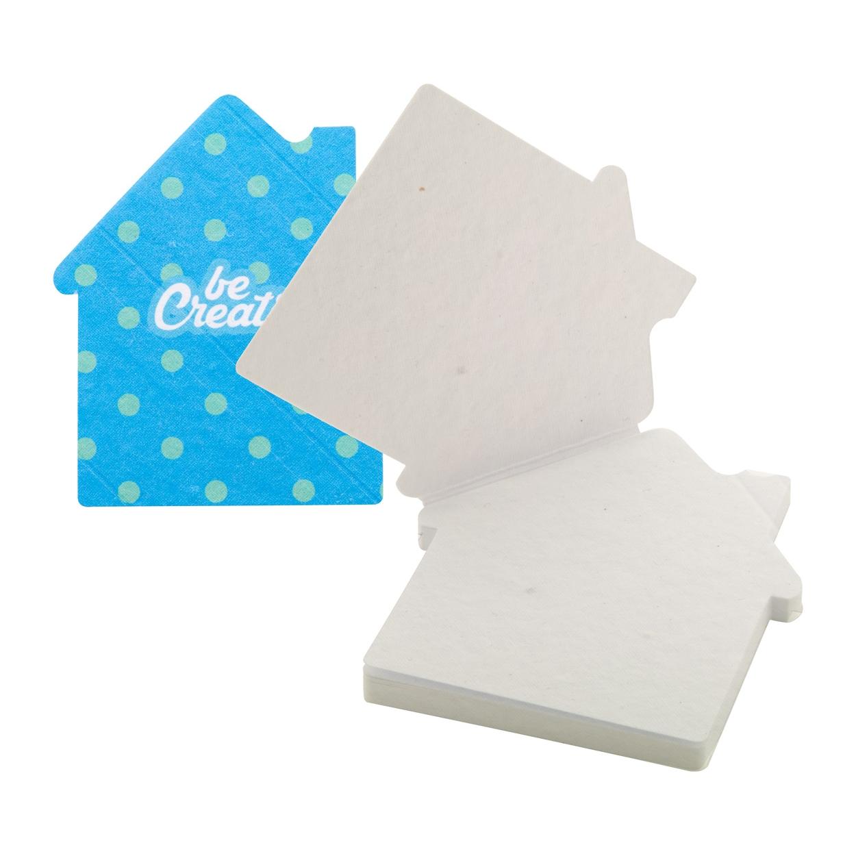 Carnețel de post-it-uri personalizat CreaStick Seed House Alb