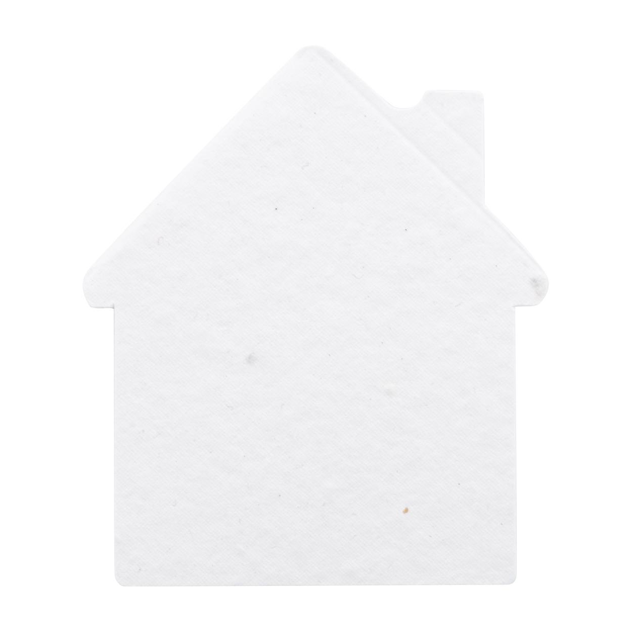 Carnețel de post-it-uri personalizat CreaStick Seed House Alb