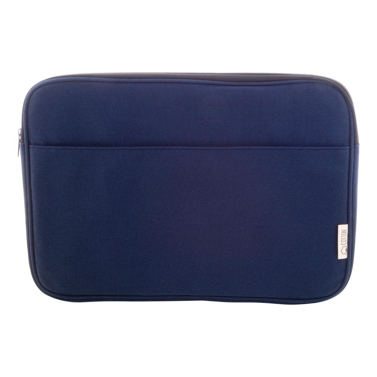 Geantă de laptop din pânză reciclat Rebyss Comp albastru închis