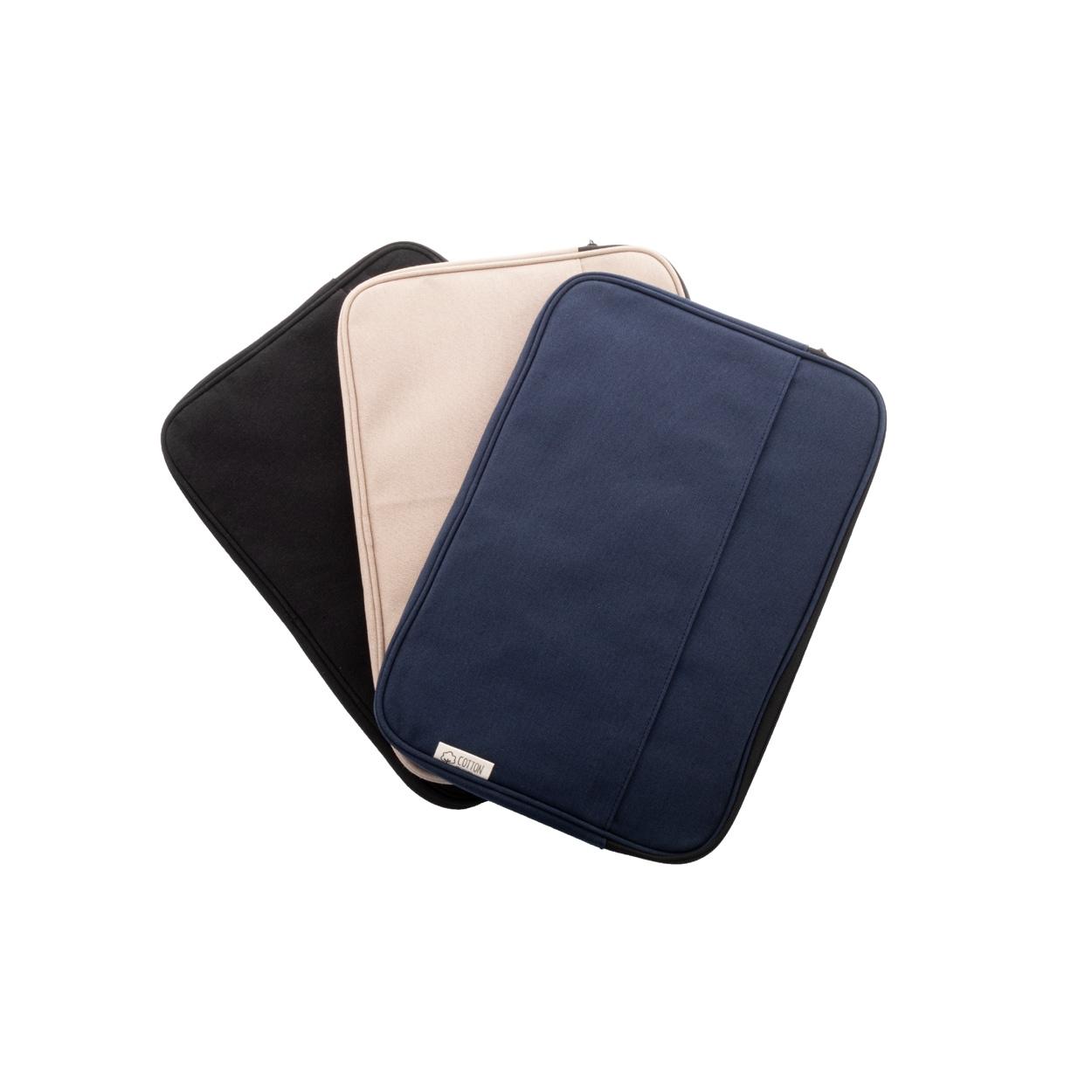 Geantă de laptop din pânză reciclat Rebyss Comp Negru