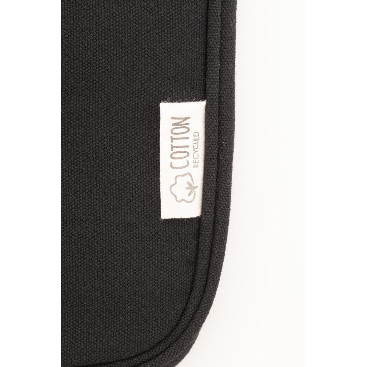 Geantă de laptop din pânză reciclat Rebyss Comp Negru