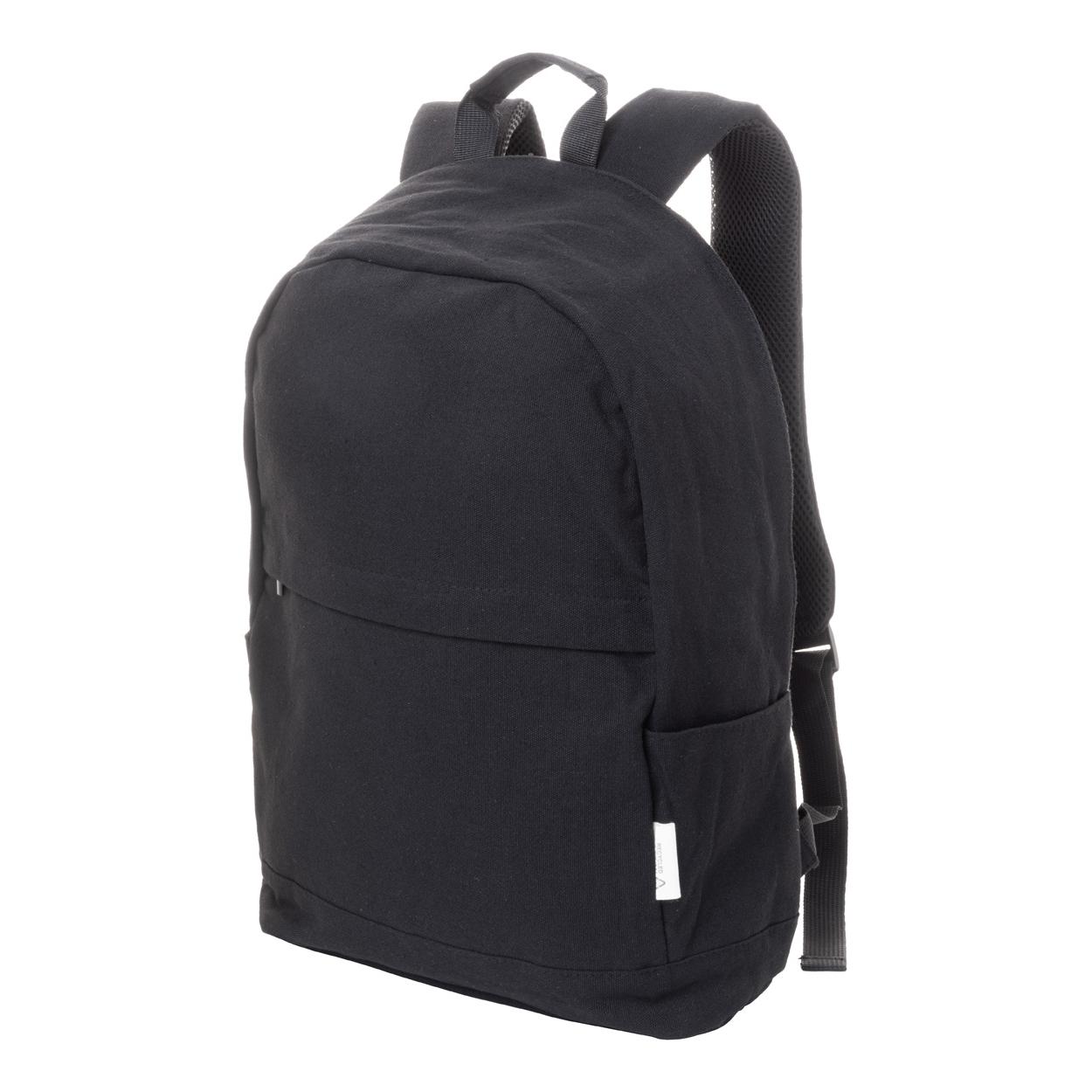 Rucsac din pânză reciclat Rebyss Back Negru