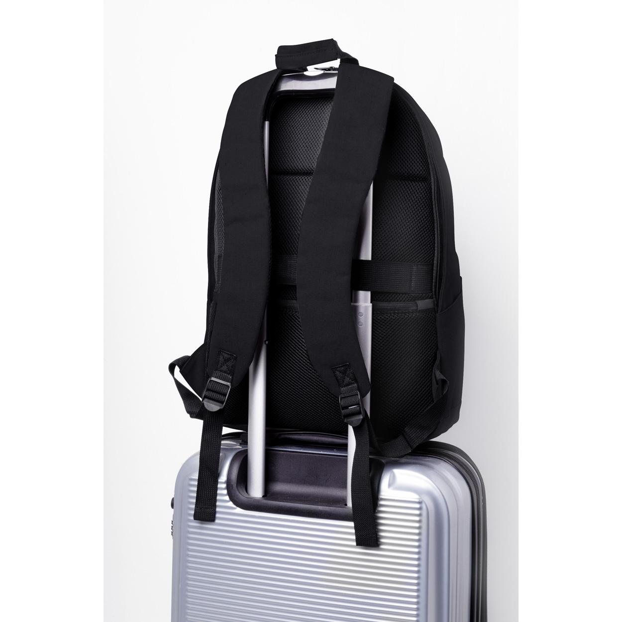 Rucsac din pânză reciclat Rebyss Back Negru