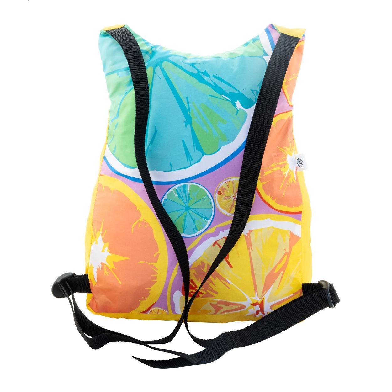 Rucsac pliabil, RPET, realizat la comandă SuboBag Folback Negru