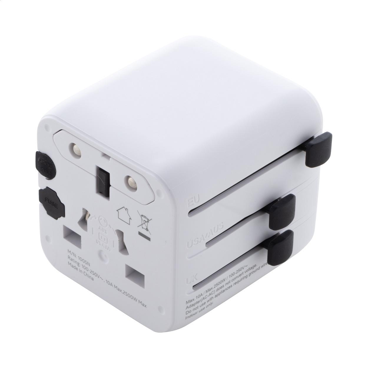 Adaptor de călătorie RPC Jetsetter Pico Alb