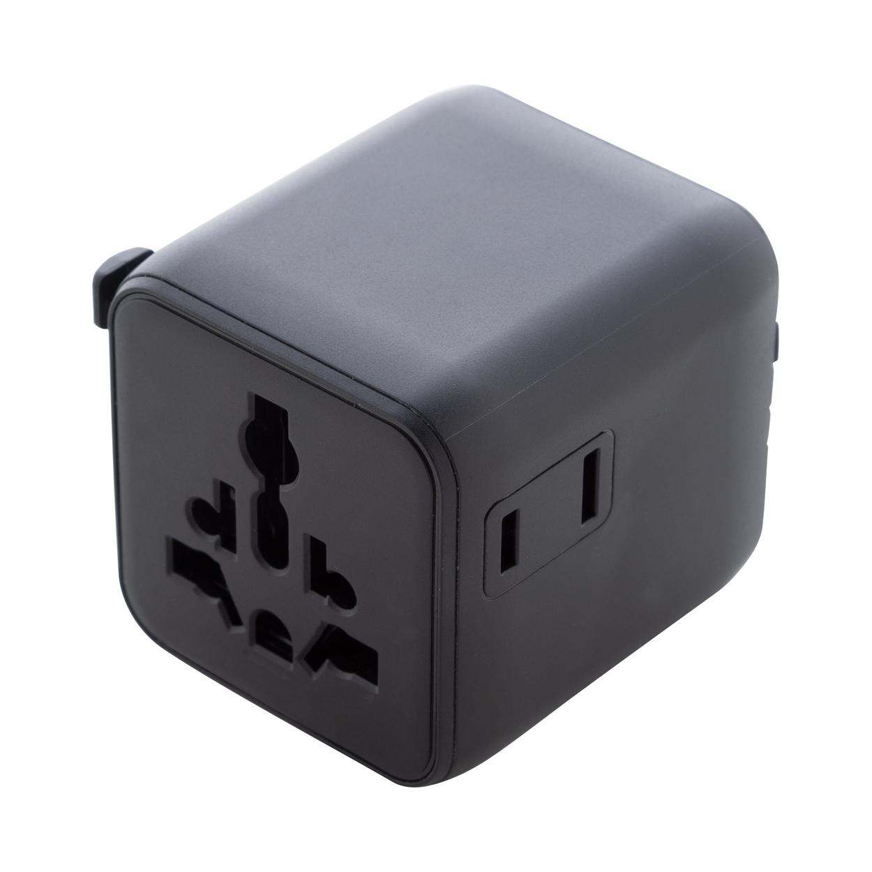 Adaptor de călătorie RPC Jetsetter Pico Negru