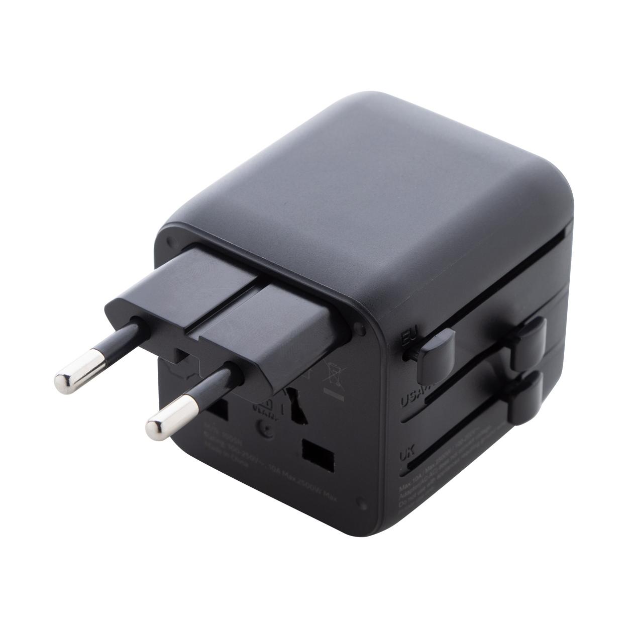 Adaptor de călătorie RPC Jetsetter Pico Negru