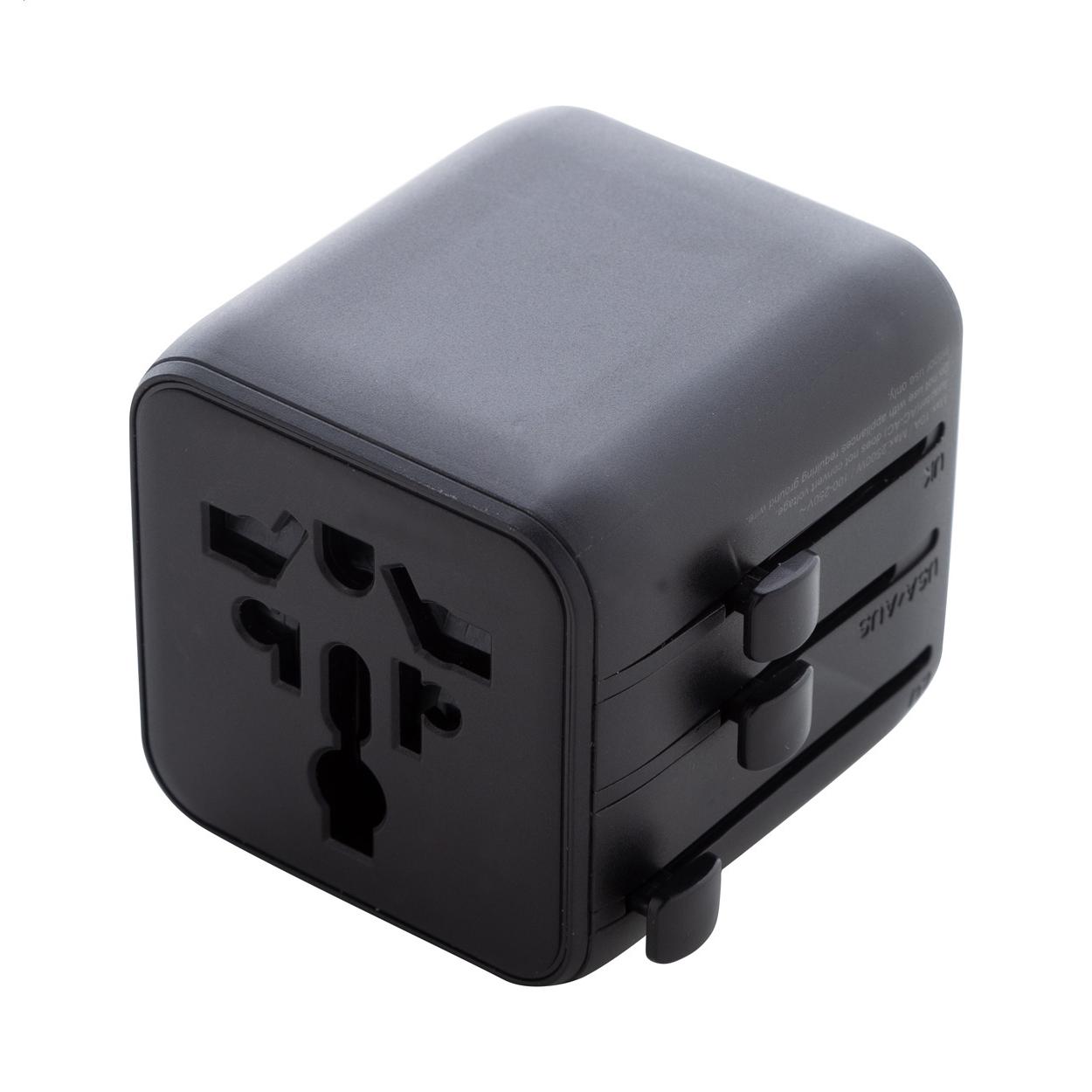 Adaptor de călătorie RPC Jetsetter Pico Negru