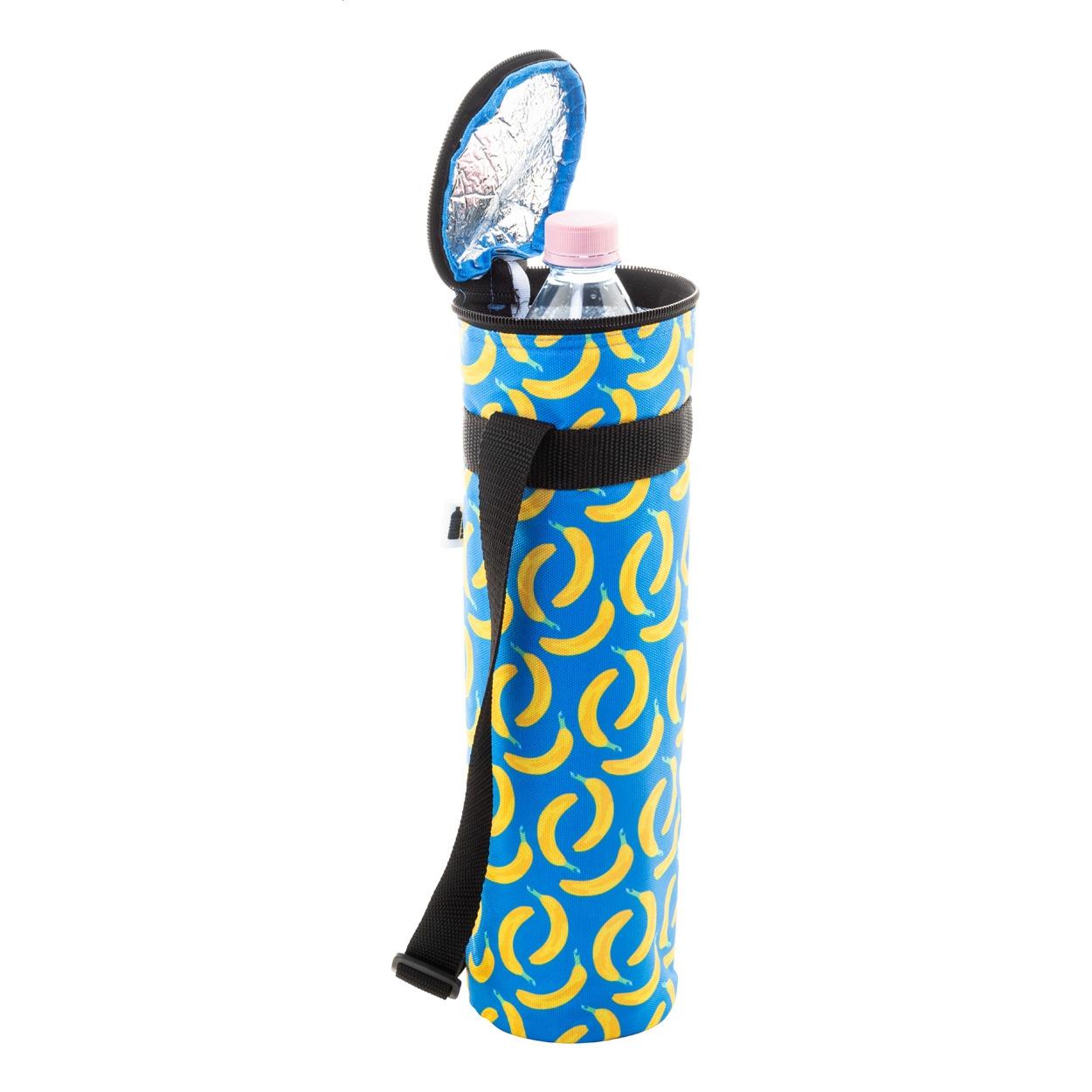 Geantă frigorifică personalizată, pentru sticle CreaCool Aqua Negru