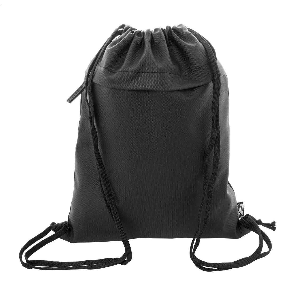 Rucsac RPET cu șnur Pudrow Negru