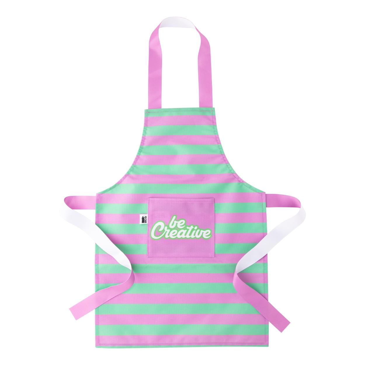 Șorț personalizat RPET CreaChef Kid Alb