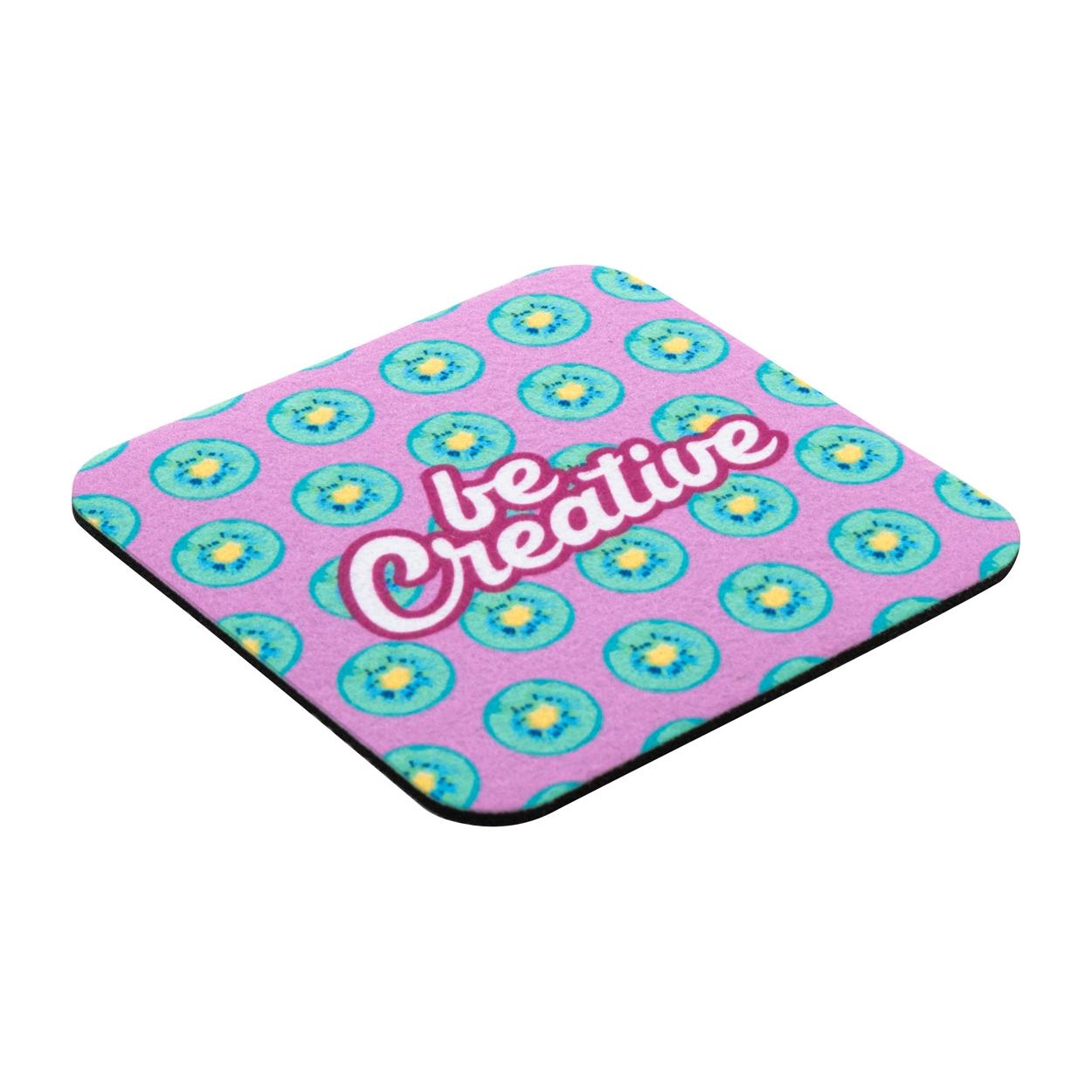 Coaster din fetru, RPET, cerc CreaFelt Drink Plus