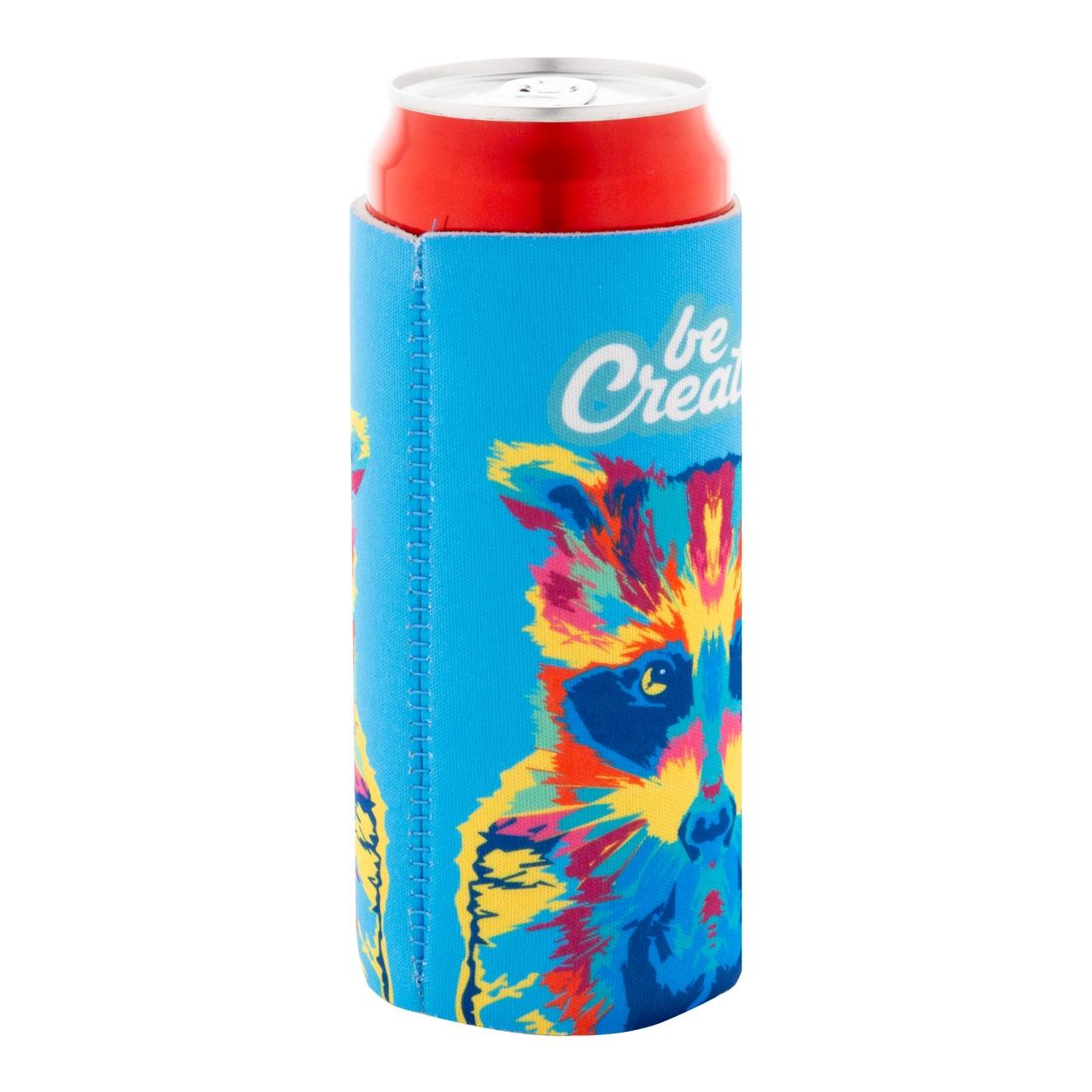 Răcitor pentru doze, RPET PrintCan Slim Alb