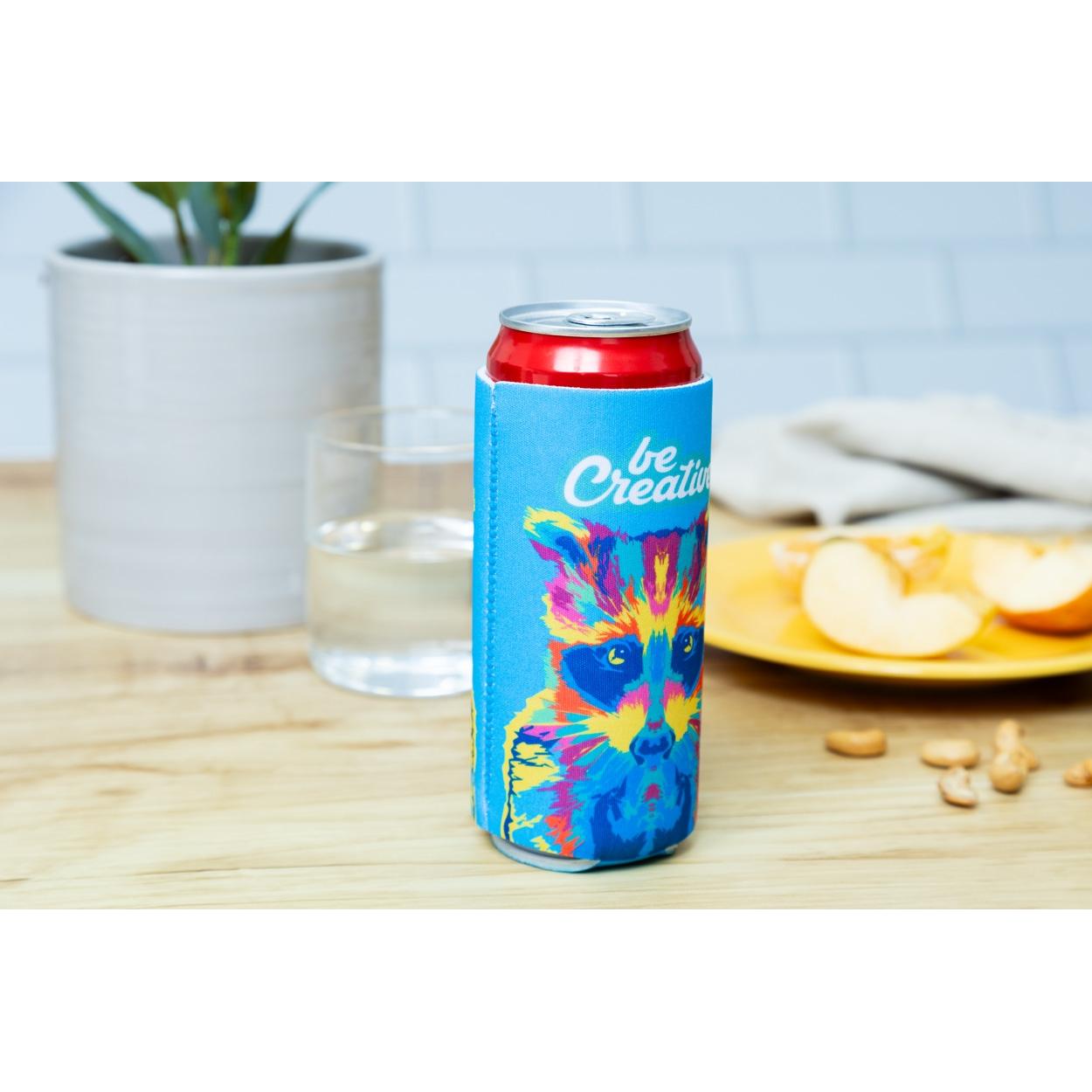Răcitor pentru doze, RPET PrintCan Slim Alb