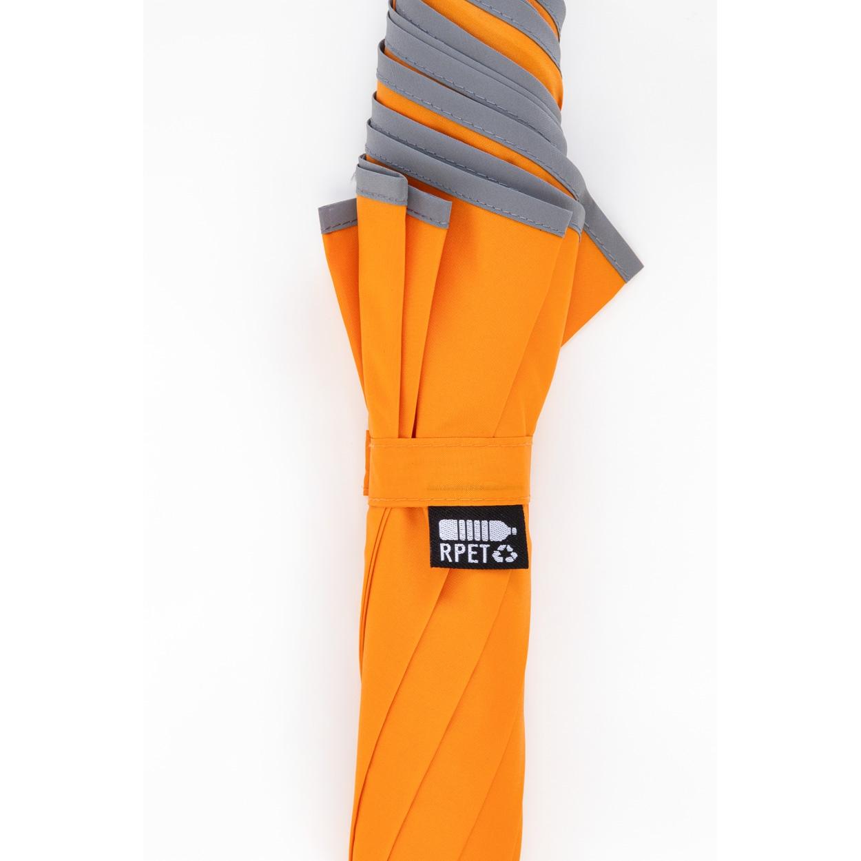 Umbrelă RPET reflectorizantă Thunder Max portocaliu