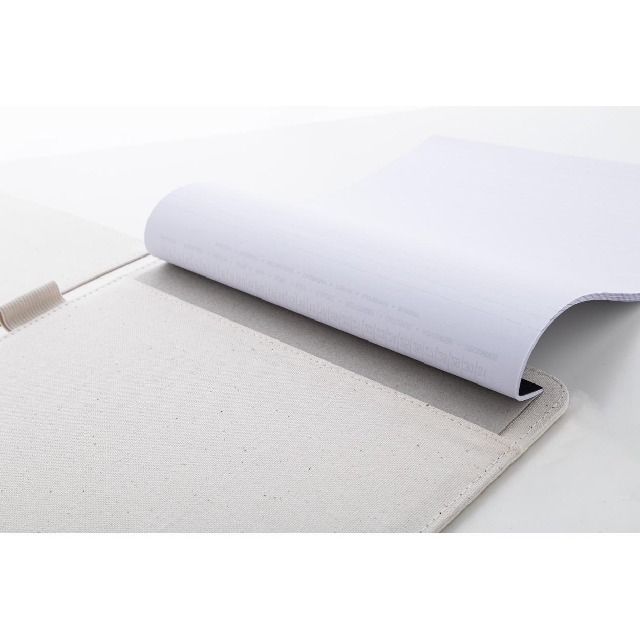 Mapă pentru documente, din pânză reciclată Carbasa A4 natural