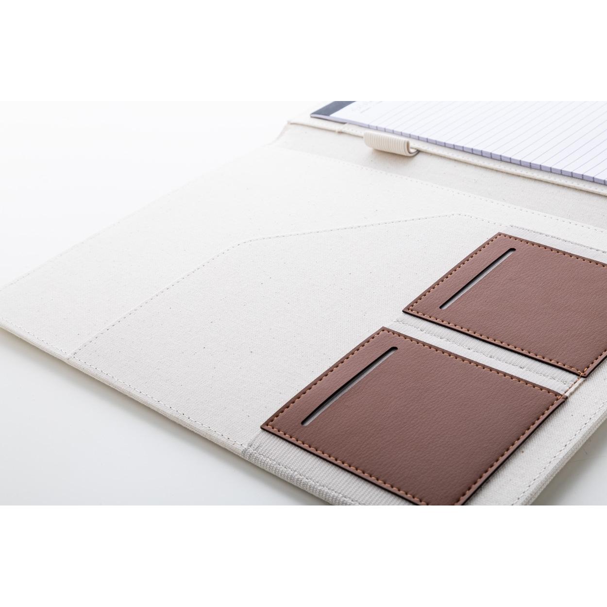 Mapă pentru documente, din pânză reciclată Carbasa A4 natural