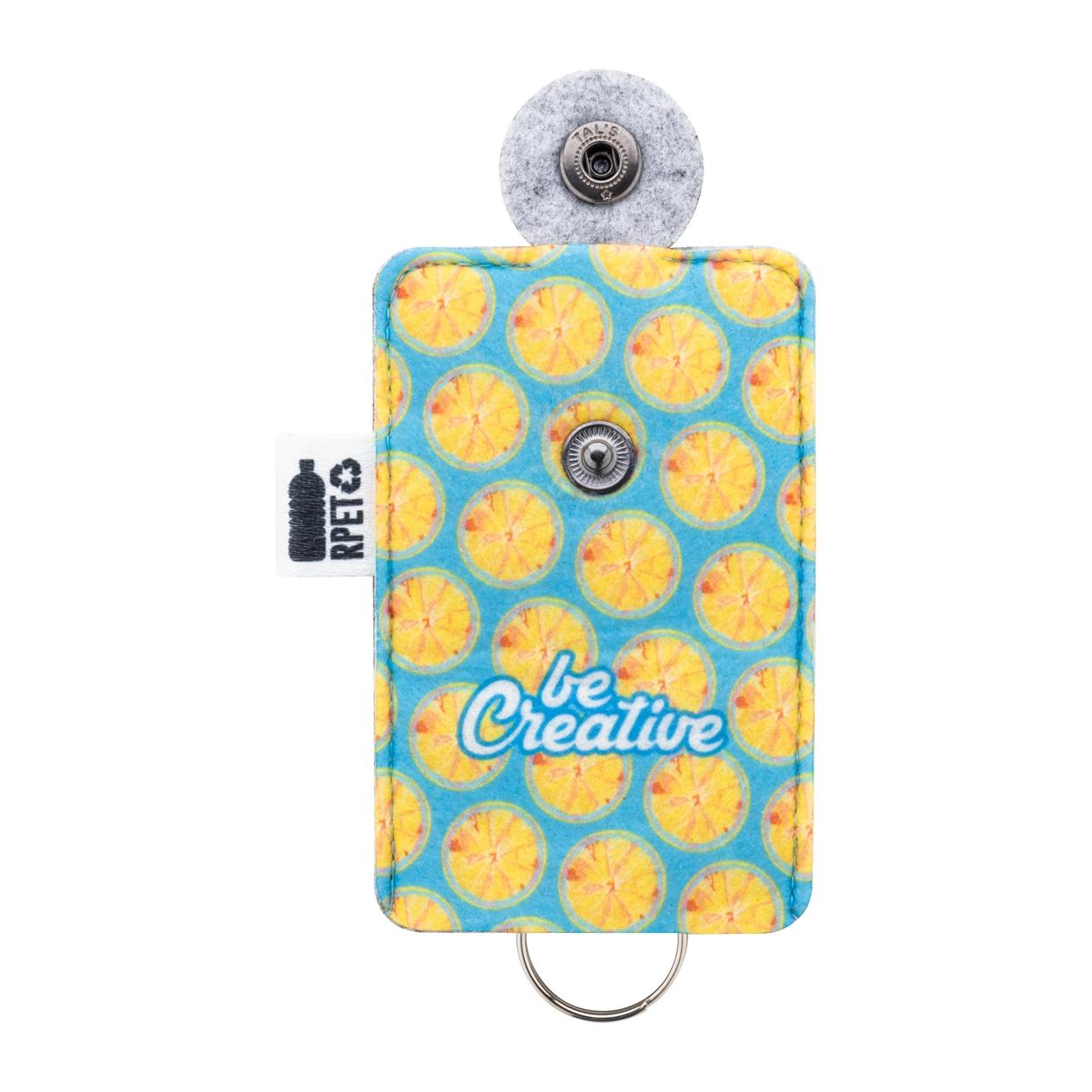 Breloc tip husă, personalizat CreaFelt Keysave Alb