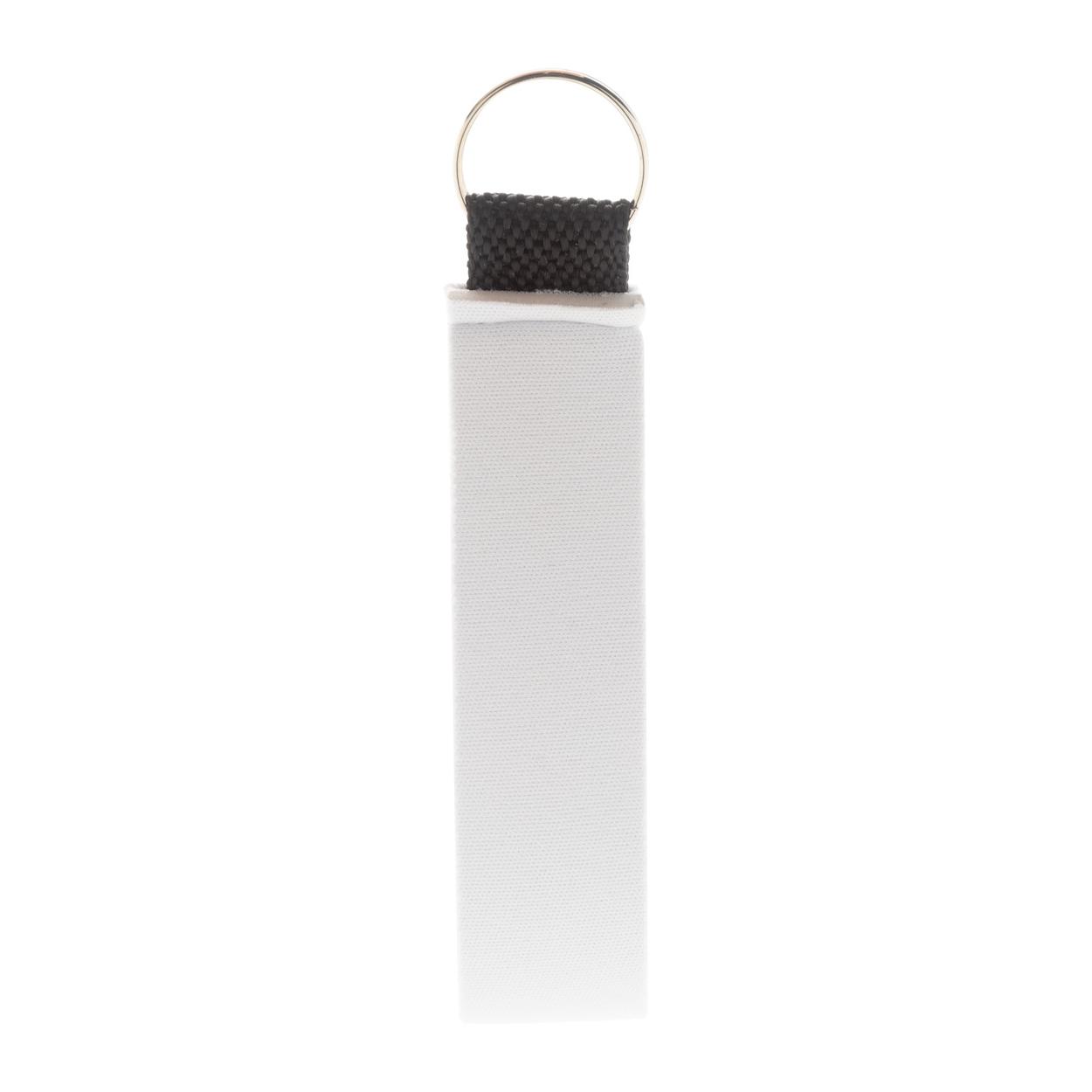 Breloc personalizat, RPET Strappy Alb