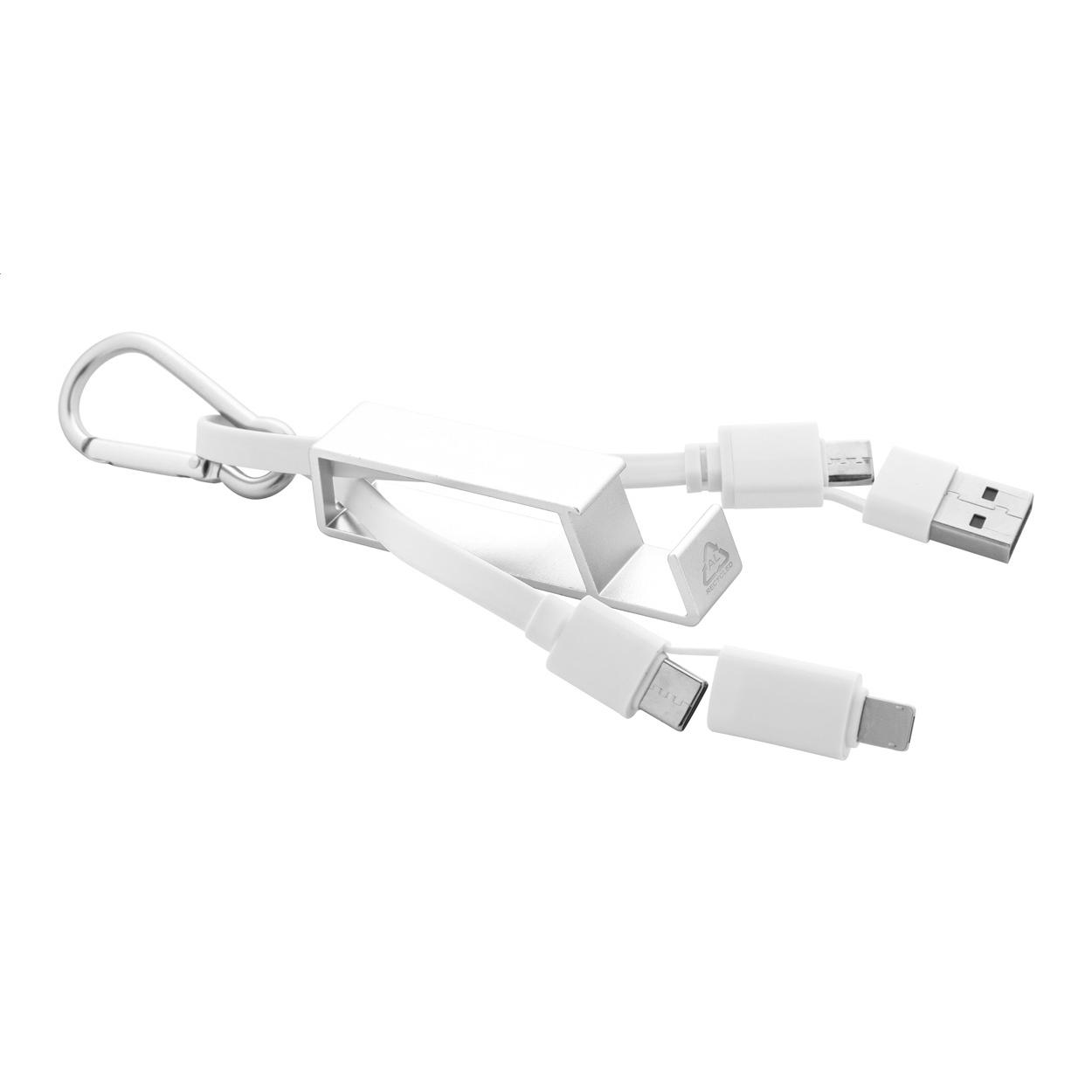 Cablu USB Cappy argintiu