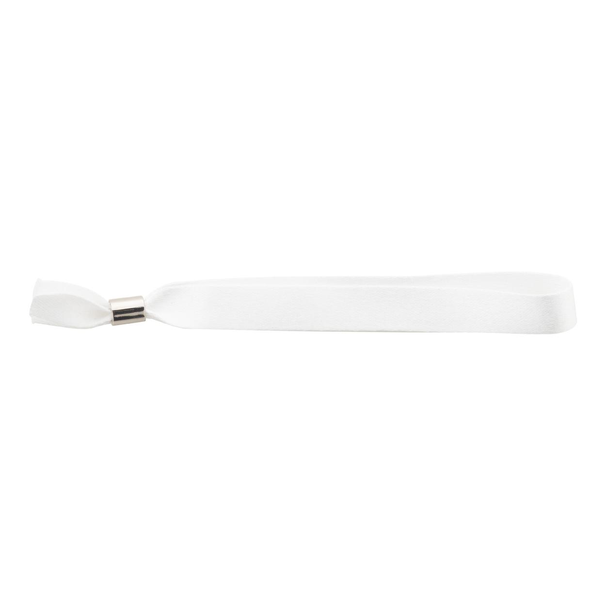 Brățară de festival, RPET, personalizată SuboWrist Alloy Alb