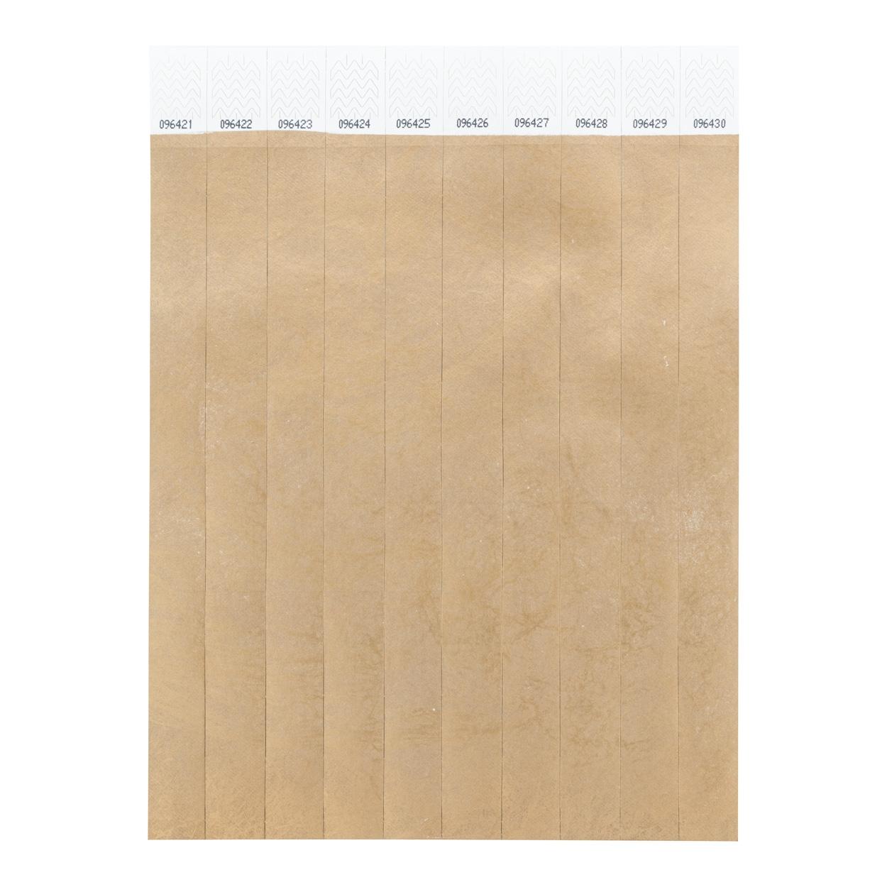 Brățări tyvek (10 buc.) Wristvek Auriu