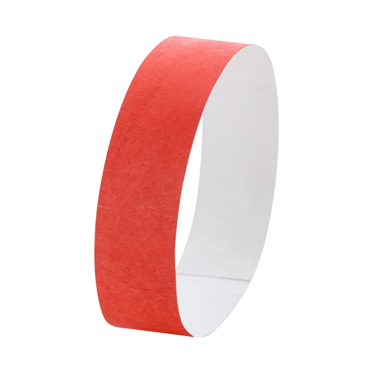 Brățări tyvek (10 buc.) Wristvek Roșu