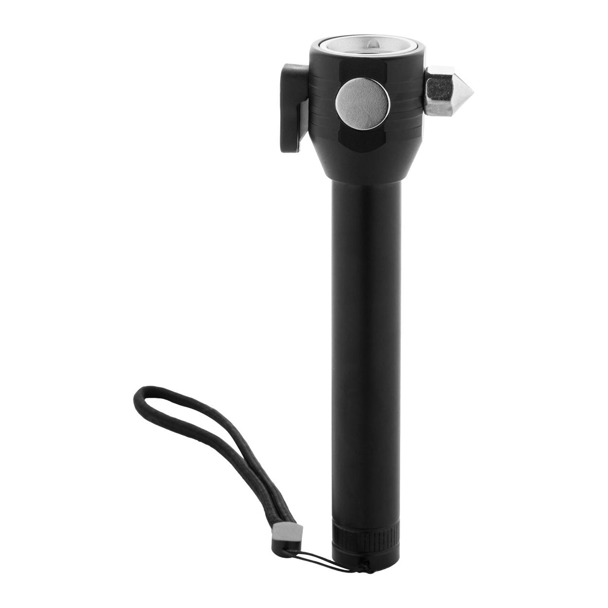 Lanternă cu ciocan de urgență Hemmerg Negru