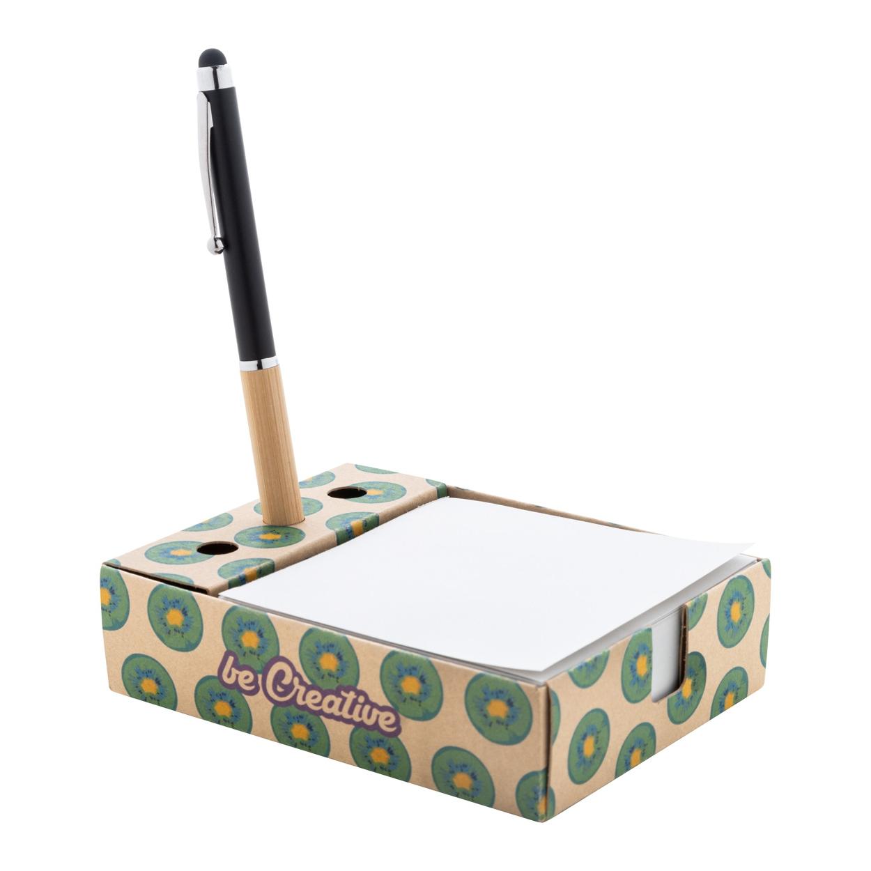 Blocnotes cu suport pentru stilou Nolty Eco natural