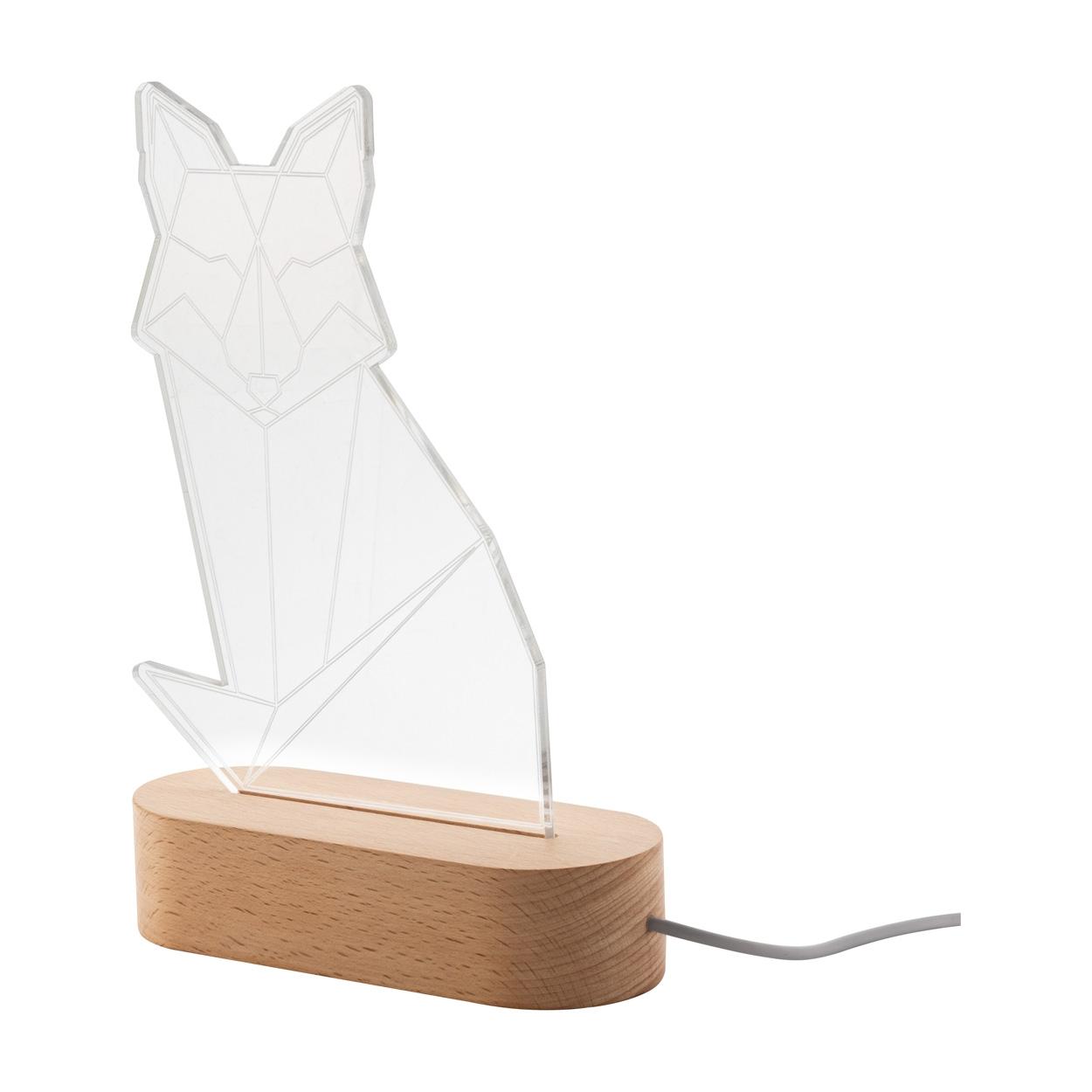 Trofeu cu lumină LED Woodify natural